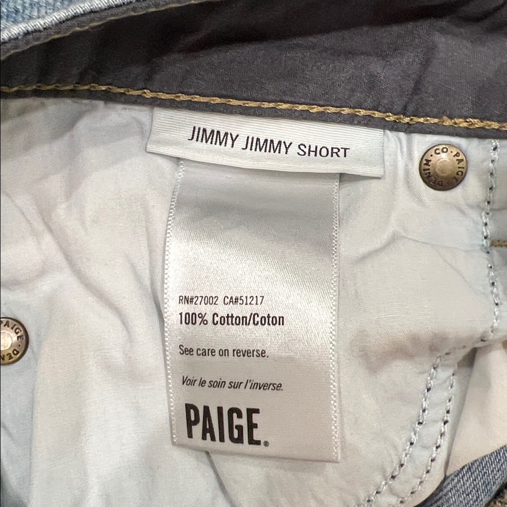 Paige Jimmy Jimmy denim short size 28 - Picture 4 of 4